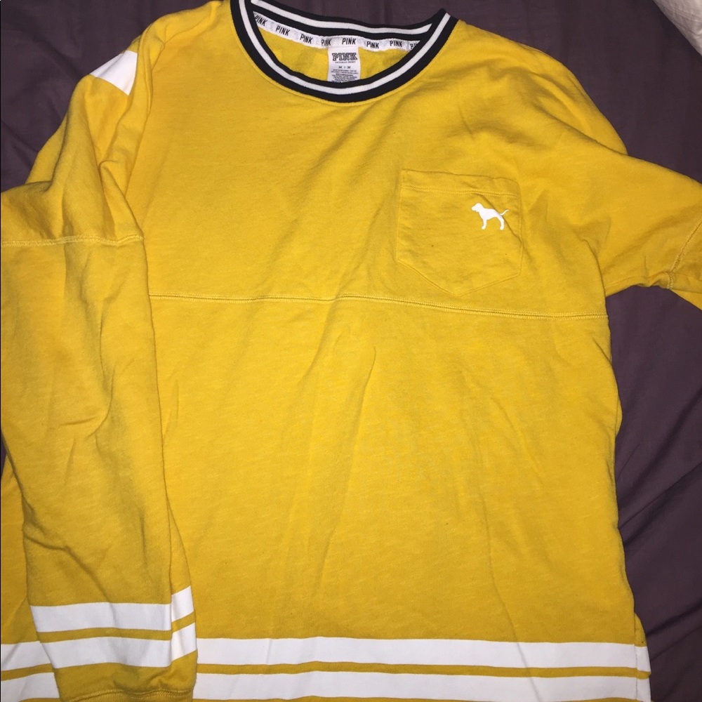 PINK long sleeve yellow
